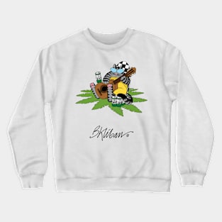 B kliban cat guitar Crewneck Sweatshirt